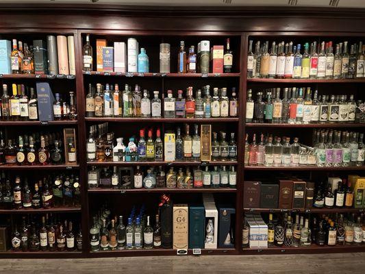 Liquor selection