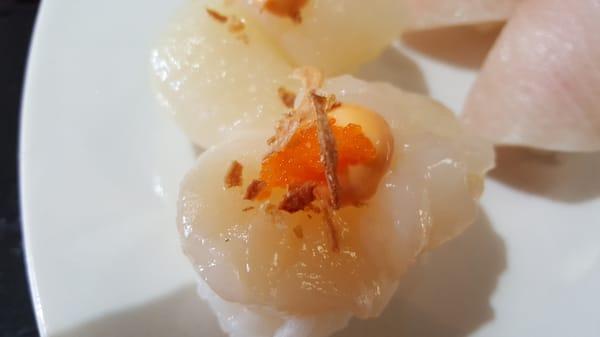 Scallop nigiri  sweet, succulent & a bargain at half-off