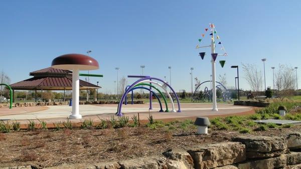 Splash Pad open during the warmer seasons.  Open to the public and free.