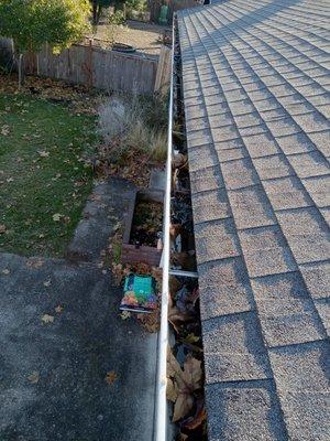 Gutter Cleaning Services performed this week.  Give us a call for your free estimate.