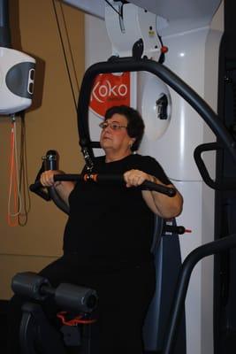 Carol, one of our star members who has over a 150% strength improvement!