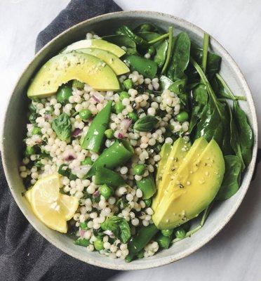 Springtime vegetable couscous salad