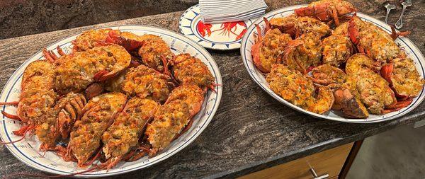 Stuffed Lobster Tails - worked with Teddy again this year and he provided outstanding stuffed lobsters which our family and friends enjoyed.