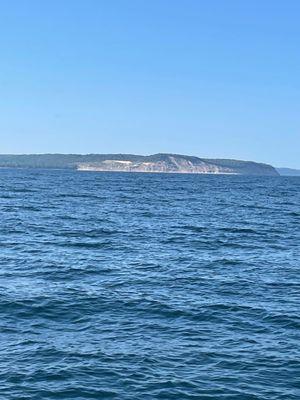 Sleeping Bear Dunes on the port side