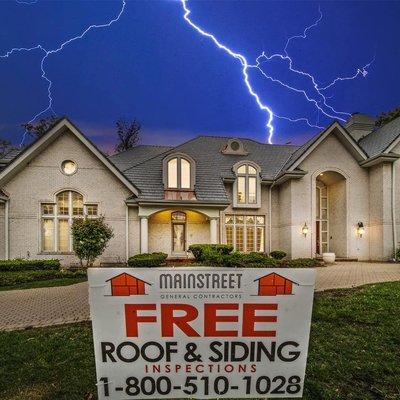 We are happy to provide FREE roof and siding inspections!