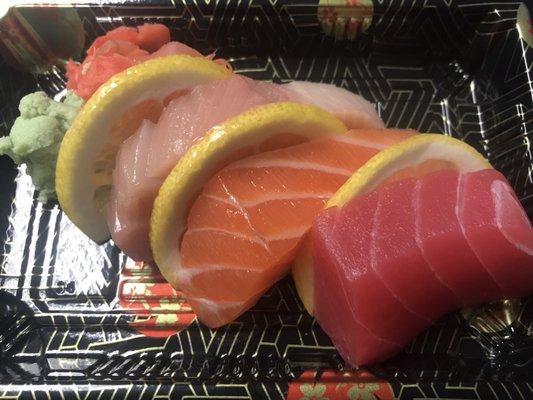 White Tuna, Salmon, & Tuna