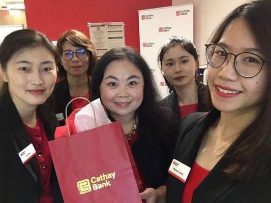 Gifts from Cathay Bank UW Branch