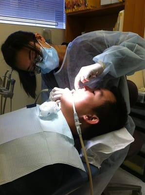 Dr. Huang in action!