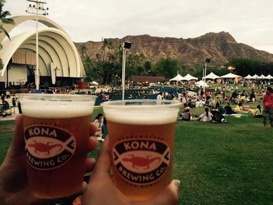 Good beer, great music, and beautiful view of Diamond Head. What more could you possibly ask for?