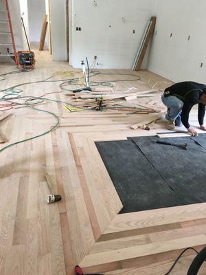 Hard wood flooring installation