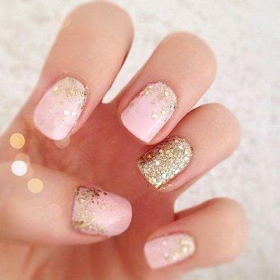 Barbie pink and gold glitter is a must.