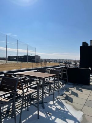 The patio rooftop is open during the winter months as well to get fresh air!