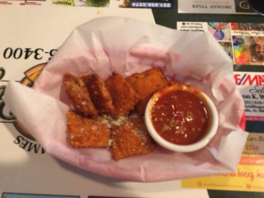 Fried ravioli...really good!