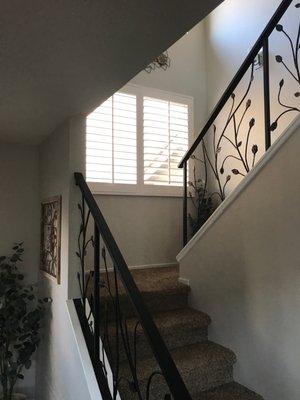 Staircase window shutter