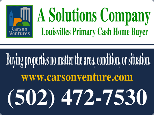 We buy properties no matter the area, condition, or situation!