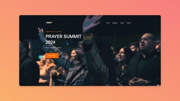 Prayer Summit 2024 website