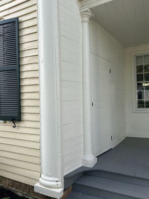 Library closet near front entry