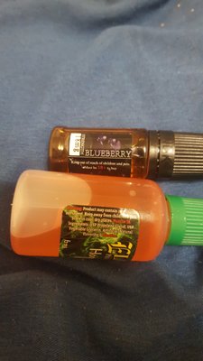 Blueberry is from a gas station for $4.95. Bottom  is from Elixrz for $19.95