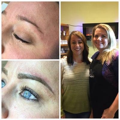 3D brows microbladed