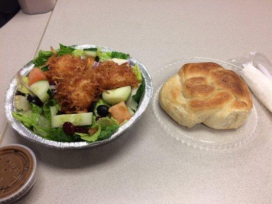 Coconut shrimp salad - so good!