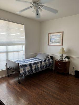 Rooms are spacious with private and semi-private rooming options