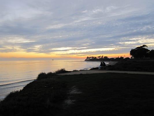 Beach at sunset