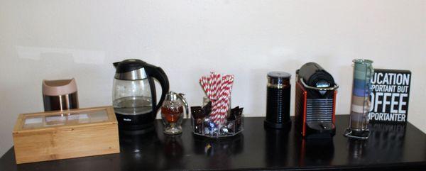 After: My clean and cute organized coffee/tea station!