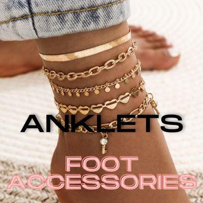 Women's Anklets by Mint Leafe Boutique