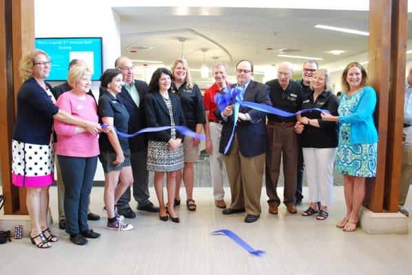 Ribbon cutting at the newly renovated Barrington Area Library.