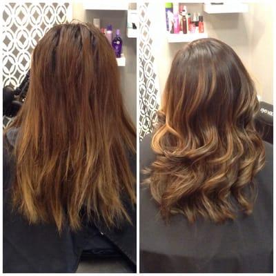 Ombre and base color done by Elyse