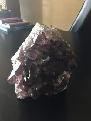 An amazing amethyst cluster that provides beautiful energy for your mind and spirit