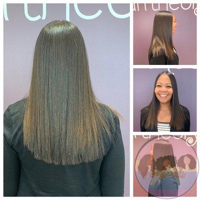 Blow-Out and Flat Iron
 Add-On: Basic Trim