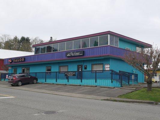 bright blue storefront- can't miss it!