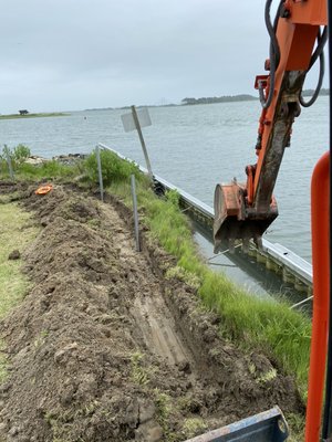 Silt fence installation