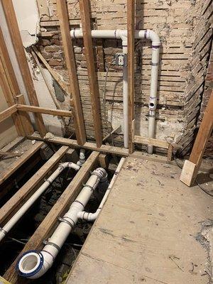 Drain pipes Installation