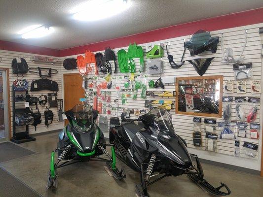 Accessories in stock for sleds & off road units.