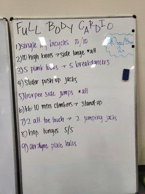 Fully Body Cardio Workout