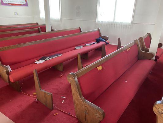 Pilgrim church of Christ upholstery