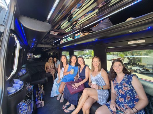 Mercedes Benz Sprinter Limo for my milestone birthday celebration in Napa Valley