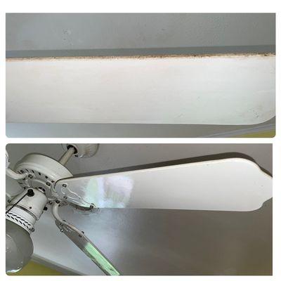 Deep clean before and after kitchen cleaning fan!