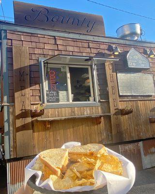 Bounty Food Truck and their Reuben (most popular and employees strongly recommended!)