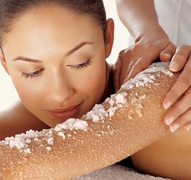 Energizing and  Healing. An invigorating massage using our special blend of salts, rids the skin of dead cells. This leaves your skin silky