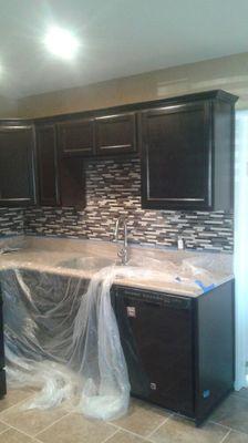 Tile backsplash