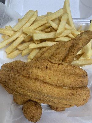 2pc catfish with fries