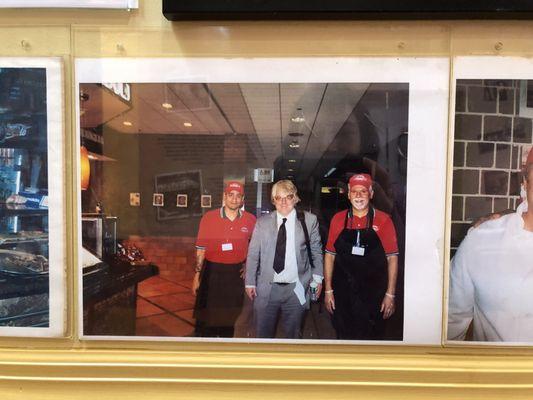 David Hockney at the pizza joint