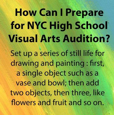 Prep for NYC Visual Arts HS Audition