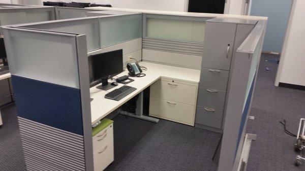 These work stations were designed to provide uniformity across the entire organization