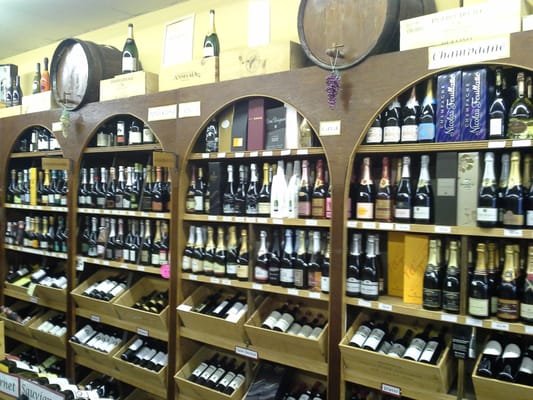 Great Old School wine store feel