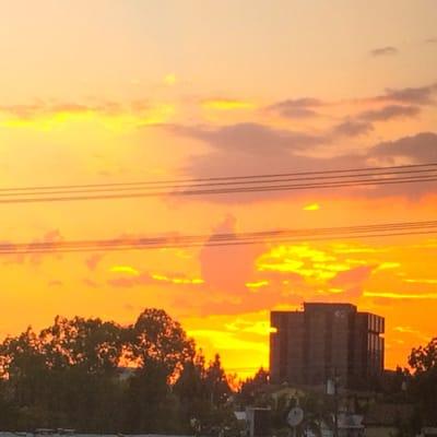 Sunset over the Cartoon Network building 6/10/15.