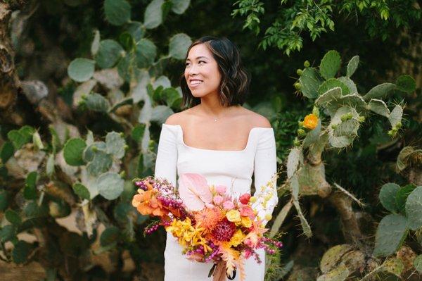 Wedding hair and make-up by Jen Martens